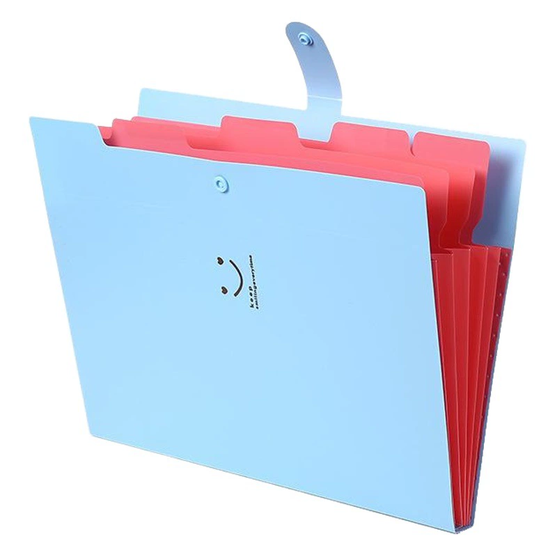 Пакет органов карамельного цвета 5 решеток многослойная папка с улыбкой многослойной папки a4 тестовая бумага сумка для хранения полипропиленовая сумка для файлов 12-слойный зажим для органа