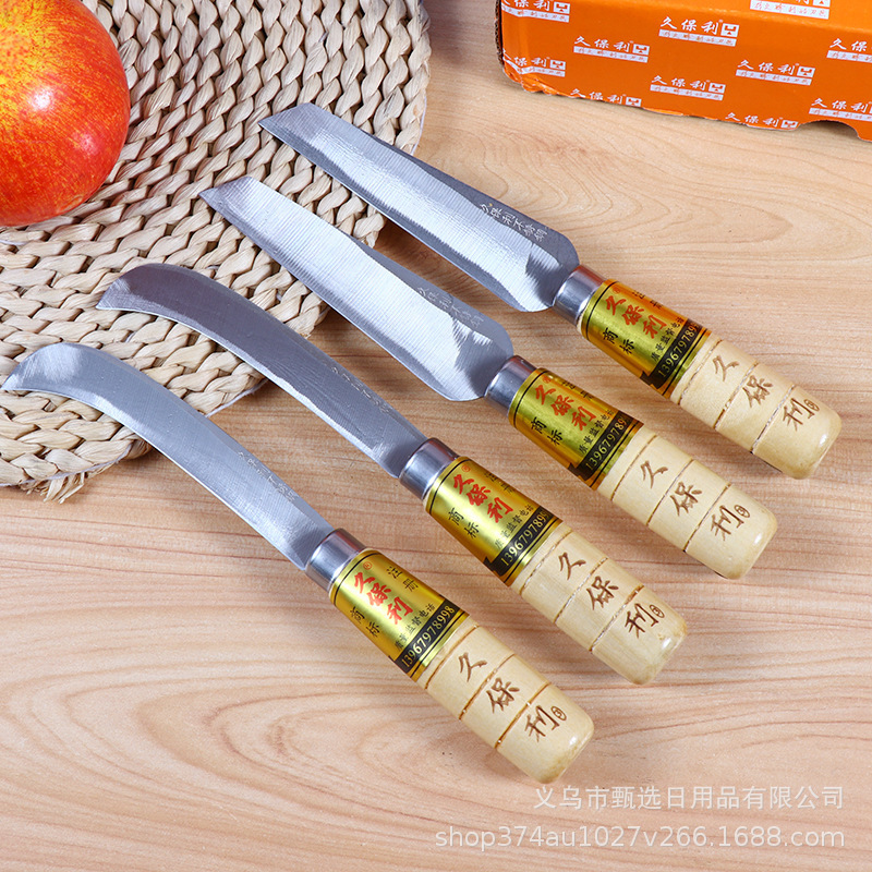 Jiubaoli knife genuine goods straight mouth fruit knife household sharp peeler banana knife fruit peeler cabbage curved knife