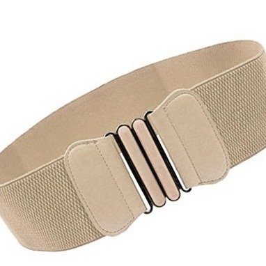 3124 simple Super amplia decoración de las mujeres estilo coreano hebilla de la cintura sello moda todo partido cinturón elástico 90g