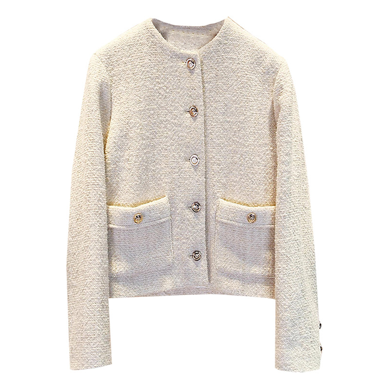 French M 2025 Early Spring New Tweed Chanel Coat Women's Short Classic All-match Top