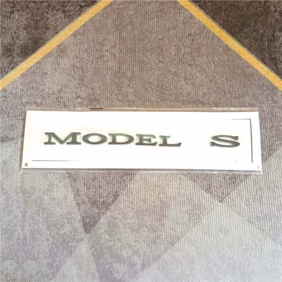 Model 3 and Model Y, Car logo - standard-a-high-end-bright-black-models