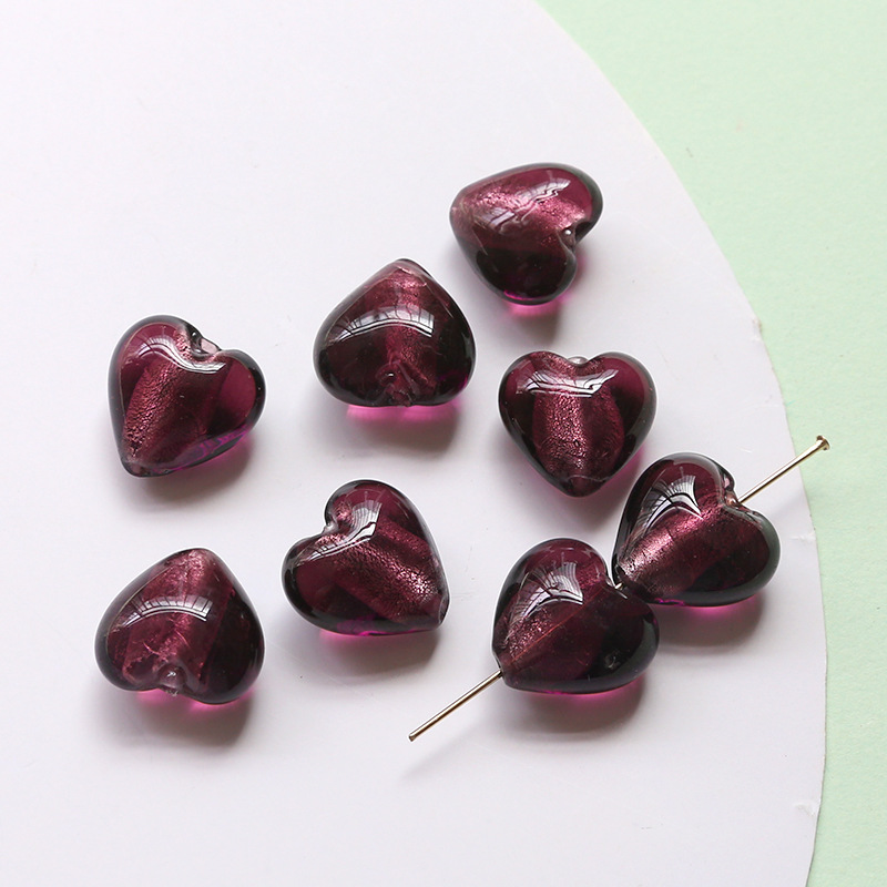 60g Weight Beads Jewelry Making Type Beaded Classification 10 PCS/Package Quantity Plastic, Resin Material Heart Shape Pattern All Seasons Season Vacation, Classic Style Style 10 PCS/Package Plastic Resin Heart Shape Beaded Beads 10