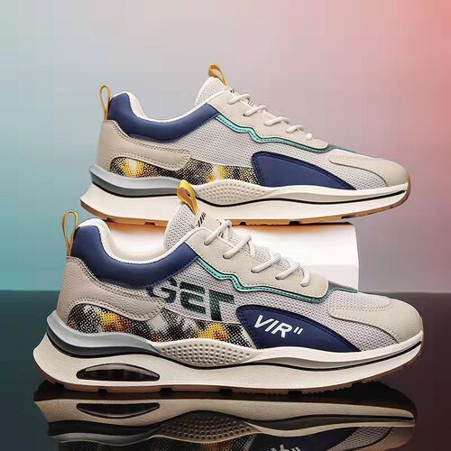 Forrest Gump Men's Shoes 2024 Spring New Versatile Casual Mesh Sports Shoes Men's Breathable Running Heightening Daddy Shoes