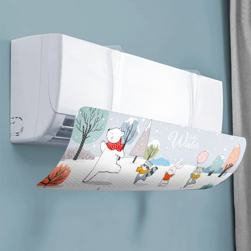 Ветрозащитный щиток для кондиционера, универсальный ветрозащитный щиток для кондиционера, настенный неперфорированный дефлектор с защитой от прямого дутия, удержание младенцев