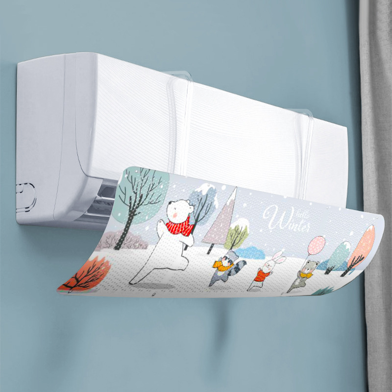 Air-conditioning wind deflector universal air-conditioning wind shield wall-mounted non-perforated anti-direct blowing wind deflector infant confinement