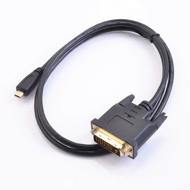 Настольный компьютер графическая карта SLR камера microhdmi к DVI видеокабель соединение дисплея ТВ