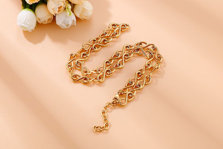 304 Stainless Steel Chain Material Wedding, Travel Occasion PVD Coated 18K Gold Plated Letter Titanium Steel Fashion Waterproof Non Tarnish Titanium Steel Necklace