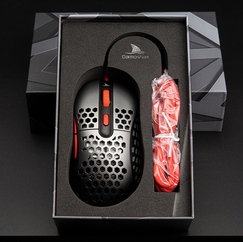 Darmoshark Lightweight game mouse N1 Umbrella rope 8 drive Adjustable DPI To 16000 goods in stock