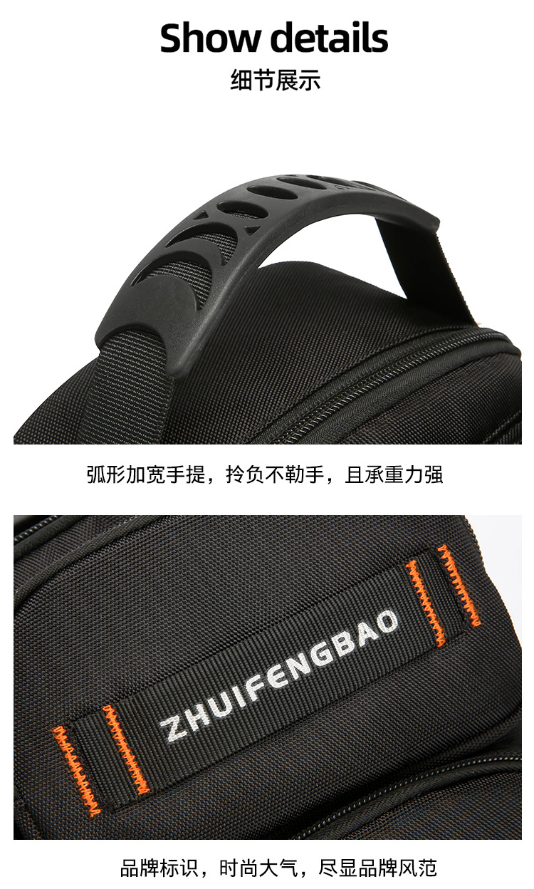 New fashionable men's chest bag, multi-functional dual-purpose backpack, simple small backpack, outdoor single-shoulder travel crossbody bag undefined