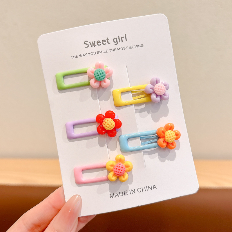 Bebé lindo pequeño clip BB para niños frises clip para el cabello para niños adornamientos para el cabello bebé super lindo tarjeta de cabello