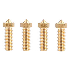 3D printer nozzle E3D volcano nozzle large diameter high flow copper nozzle accessories M6 threaded wear-resistant manufacturer