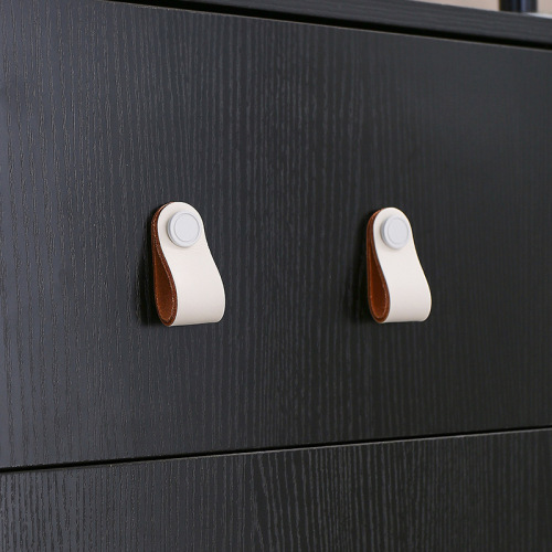 Brass Pull Handle Accessories Copper Head Modern Simple Minimalist Luxury Golden Silver Black White Hardware Copper Buckles