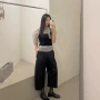新款显瘦夏季高腰七分裤
