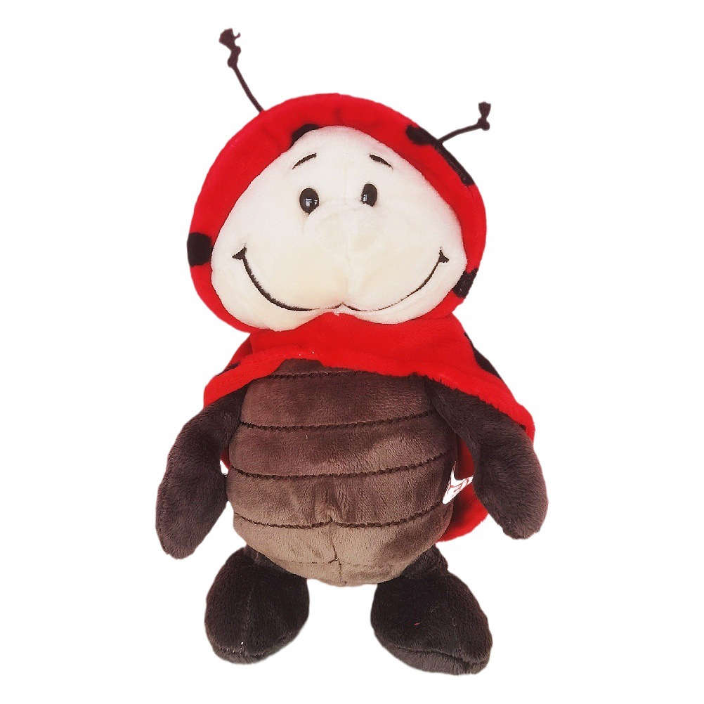 Lindo escarabajo de siete estrellas mariquita muñeca tortuga juguete de peluche niños muñeca insecto muñeca al por mayor a la frontera