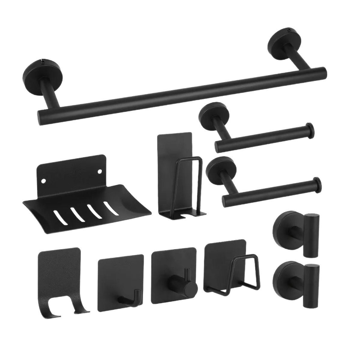 Acero inoxidable transfronterizo baño colgante conjunto de toallas de hardware de baño colgante conjunto conjunto completo de toallas de baño conjunto completo image 5