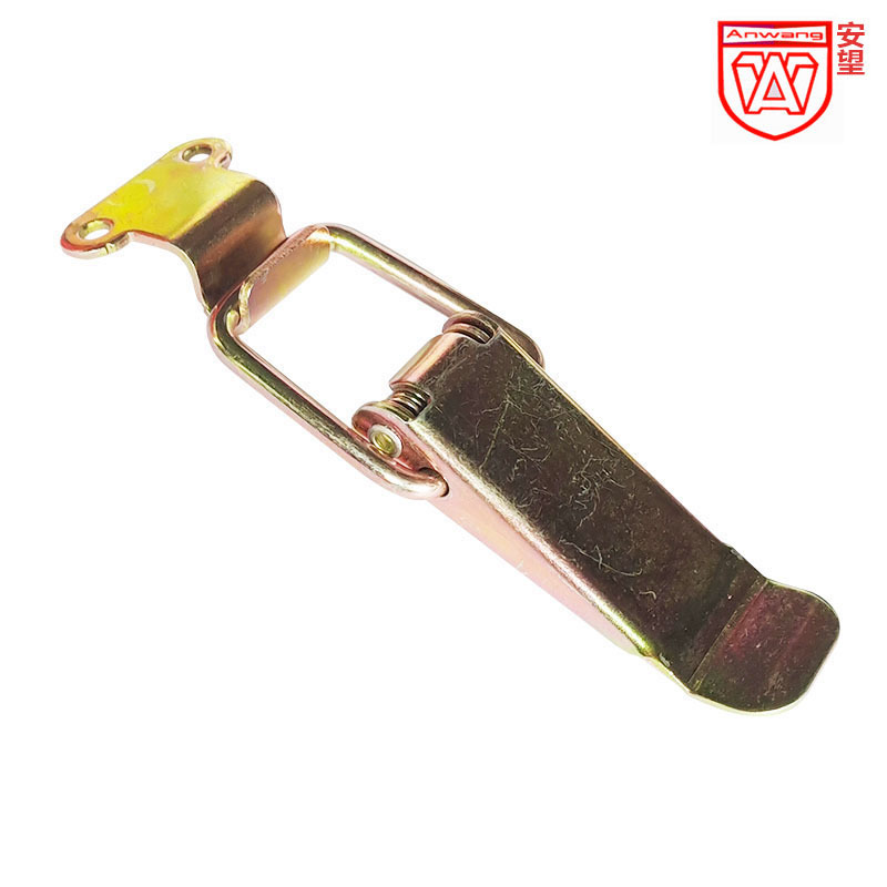 AW / Anwang caja de equipos de aviación caja de bloqueo caja de bloqueo caja de bloqueo caja de madera fija botón de boca de pato 001A6 gancho de hierro chapado en color