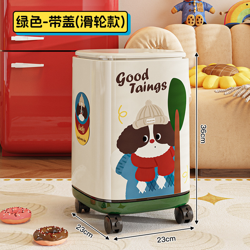 かわいくて見栄えの良い家庭用ゴミ箱 2025年新モデル 蓋付き リビングルーム トイレ バスルーム 寝室 大型ゴミ箱|undefined
