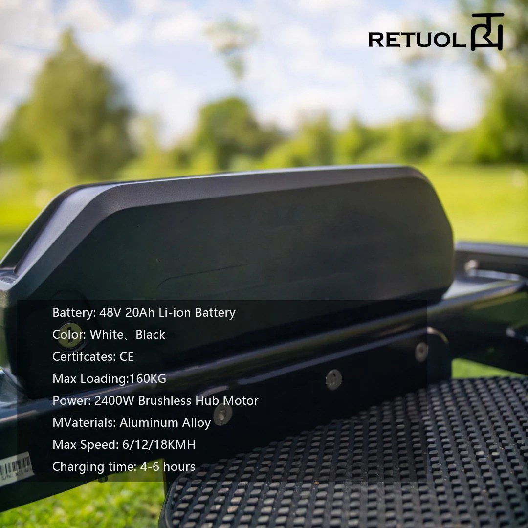 Retuol Four-Wheel Electric Golf Cart Scooter Foldableable and Detachable for 18 Holes Drop Shipping