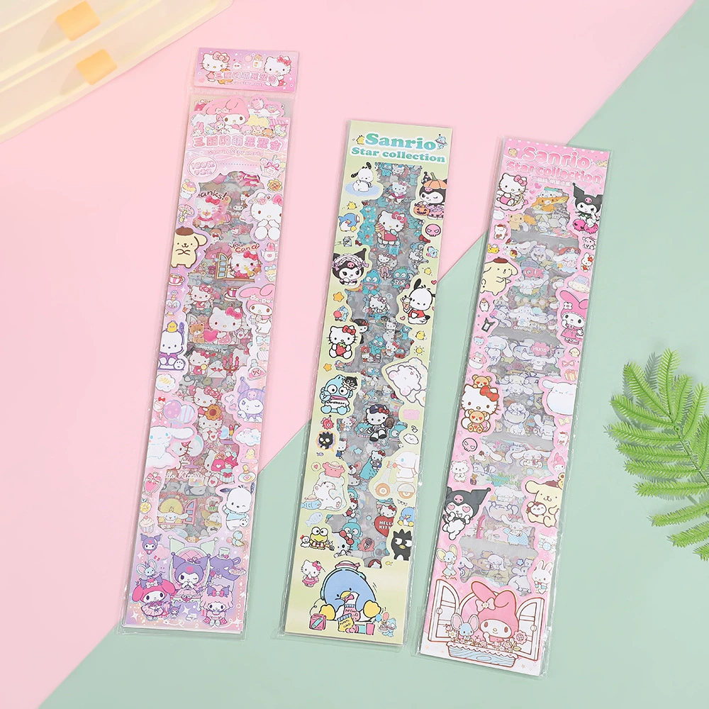 Sanrio, наклейки, милые мультяшные наклейки для детей, чехол для телефона, планировщик