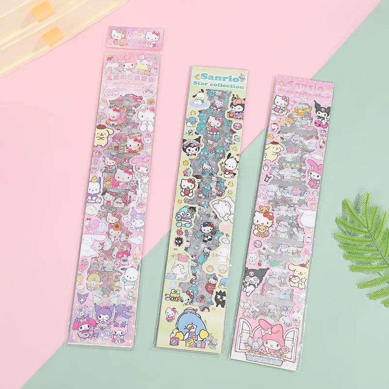 Sanrio, наклейки, милые мультяшные наклейки для детей, чехол для телефона, планировщик