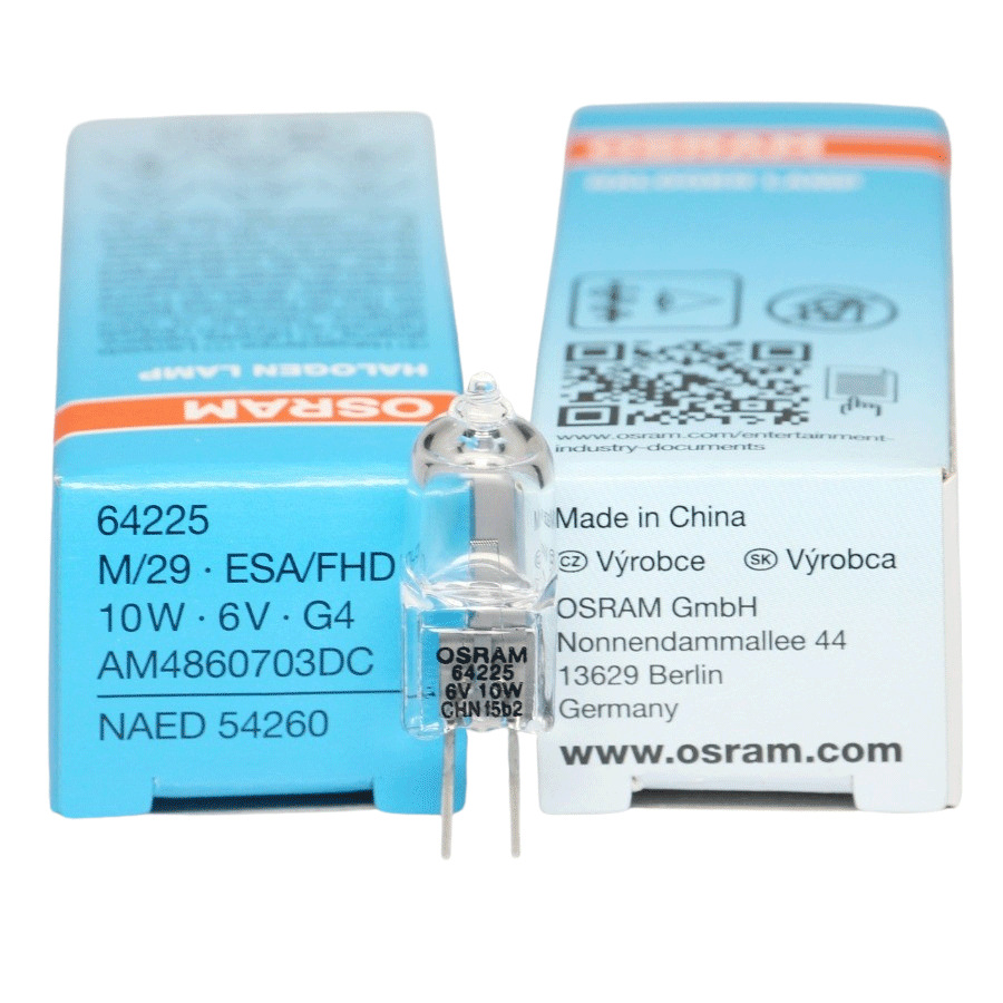 Osram 64225 ESA 6V 10W NAED 54260 Microscope Bulb