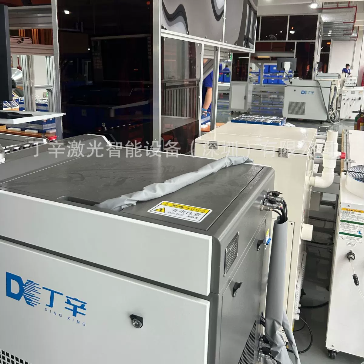 户外储能电池PACK半自动产线激光清洗焊接设备