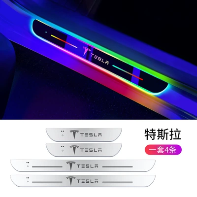 Interior Decorative Ambient Light, Car – Dekorativ pedal başlıqları - tesla-two-back-doors