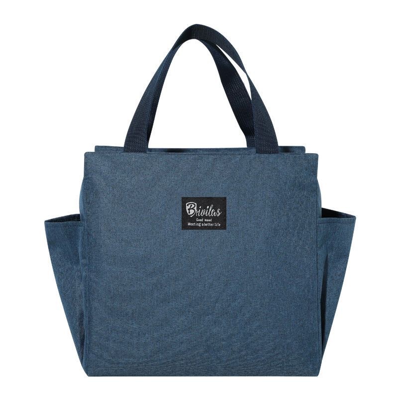 Bolso bento de estilo caliente transfronterizo, trabajador de oficina con bolsa de arroz, bolsa aislante portátil, bolsa de caja de almuerzo de gran capacidad, bolsa de picnic cruzada