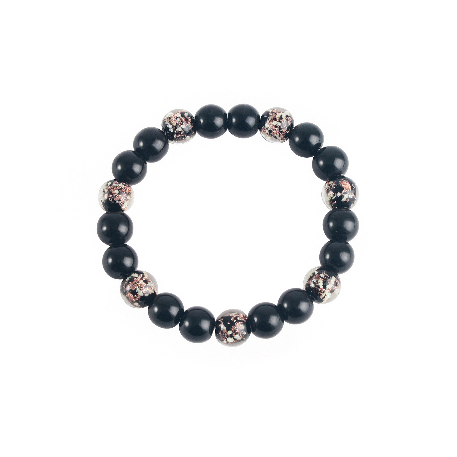 Nouvelle Mode Bracelet De Perles De Verre De Sable Lumineux Hommes display picture 5