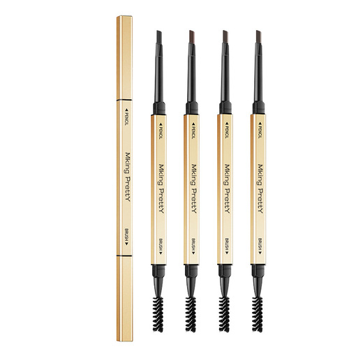 MK Small Gold Chopsticks Eyebrow Pencil Extremely Fine Triangular Waterproof and Sweatproof Natural Beginner Student Small Gold Bar Eyebrow Pencil