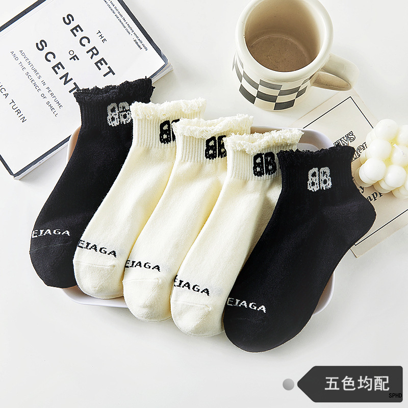 PD402 [여성 양말 찢어진 영어]]