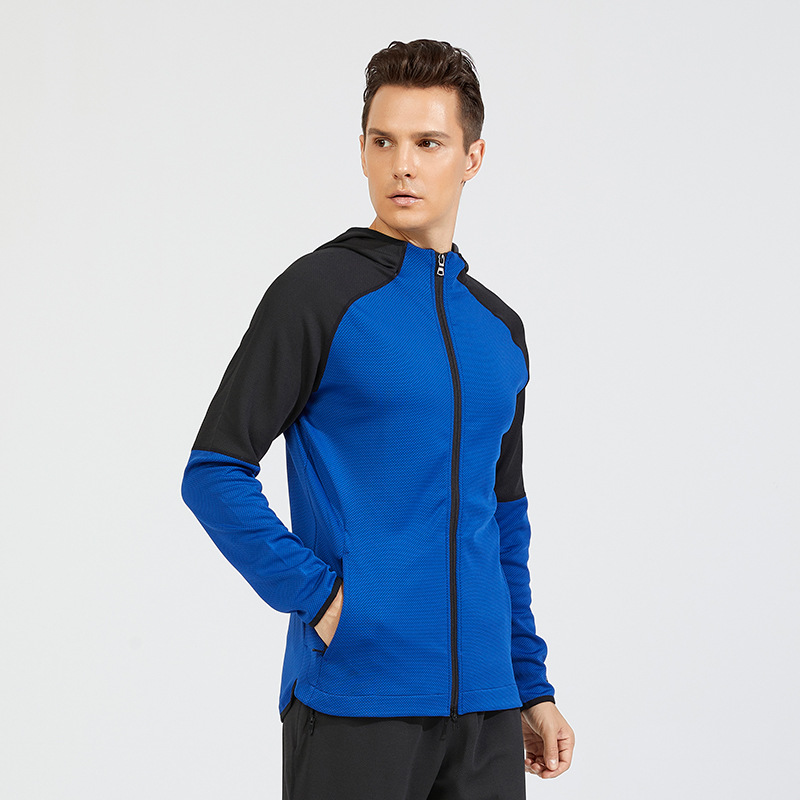 Primavera al aire libre de los hombres y las mujeres de la chaqueta deportiva casual de punto engrosada con capucha de manga larga superior transfronteriza UA al por mayor exclusiva