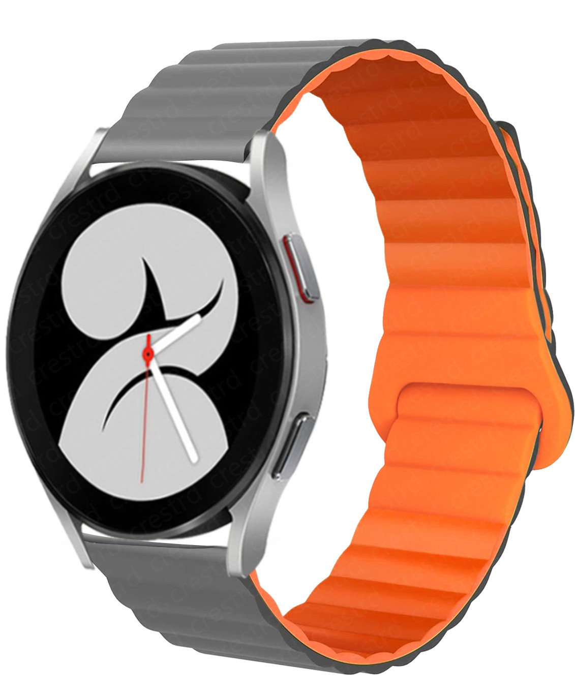 Nueva correa de cadena de silicona magnética para Samsung watt4, Huawei GT2 20mm 22mm