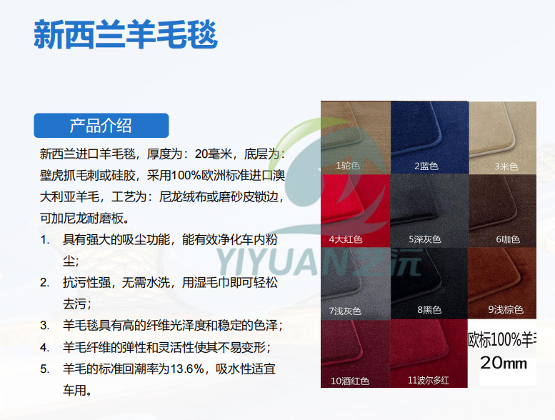 Factory direct sales of car-specific floor mats, thickened and reinforced with curved yarn carpet style, with positioning clips