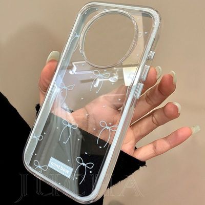 适用华为mate80rs手机壳高颜值颜控HUAWEImate80pro小爱心蝴蝶结