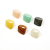 Retro small design resin, fashionable trend acrylic ring, Korean style, on index finger, simple and elegant design