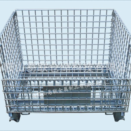 易联生产 折叠式仓储笼 仓库笼 蝴蝶笼 铁笼 可堆垛 可折叠