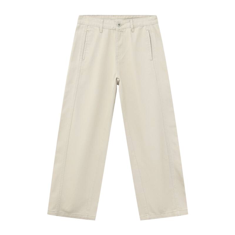 Quần jeans nam ống đứng dáng rộng phong cách Mỹ retro cơ bản — Màu be, Màu kaki, Màu nâu cà phê, màu đen