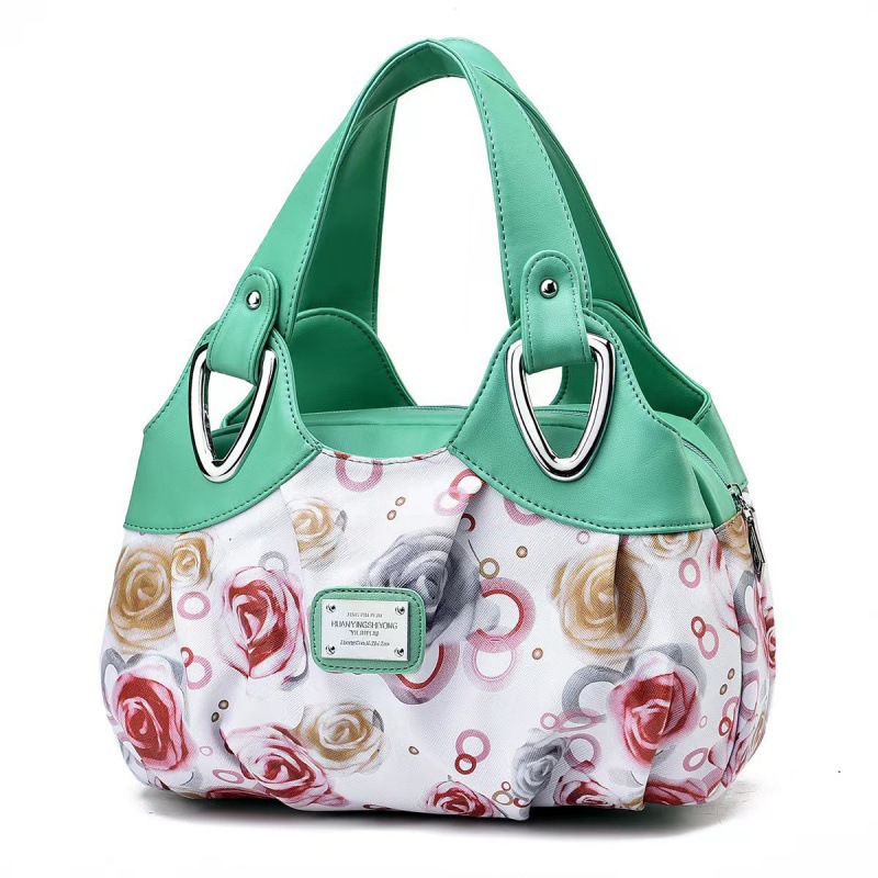 Fábrica al por mayor de color de contraste nueva moda europea y americana de gran capacidad de moda estilo occidental impreso simple bolso de mujer de una sola pieza de entrega