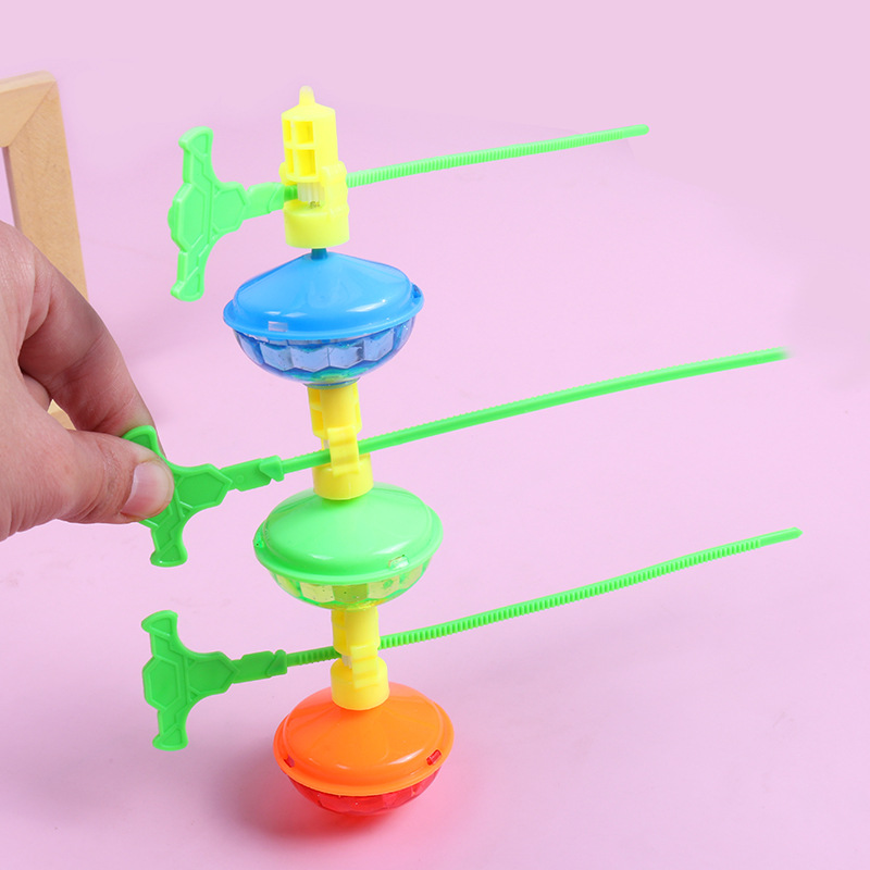 Giroscopio plegable regla luminosa giroscopio juguetes educativos para niños de jardín de infantes al por mayor juguetes para niños transfronterizos