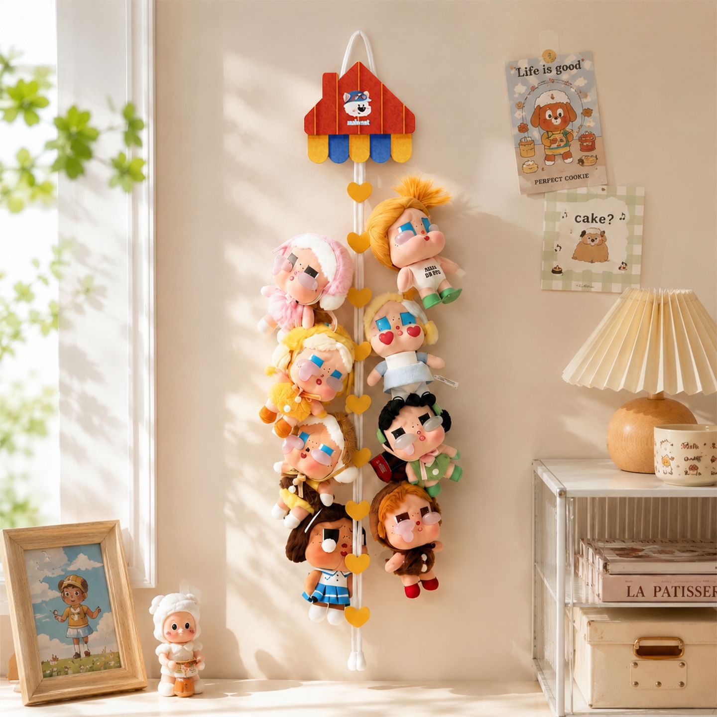 Cuerda Colgante Organizadora de Peluches de Fieltro Creativa para Dormitorio y Estudio image 11