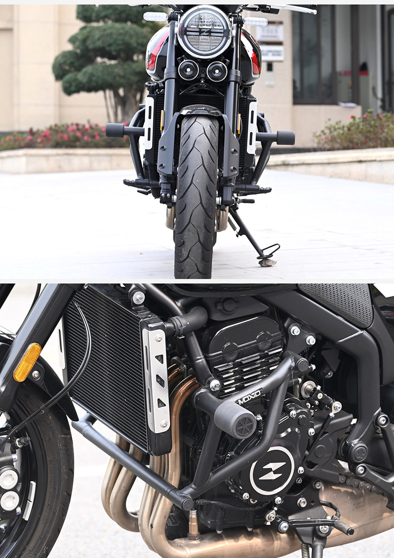 Suitable for Zhang Xue Motorcycle 500F Bumper Spring Head Buffer Guard Bar Motorcycle Front Guard Bar Competition Guard Bar Modification