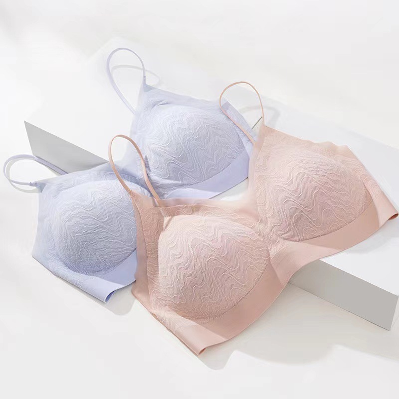 봄과 여름 울트라 씬 레이스 쿨 속옷 부드러운 지원 알몸 편안한 고탄성 통기성 브래지어 얇은 어깨 스트랩 조끼