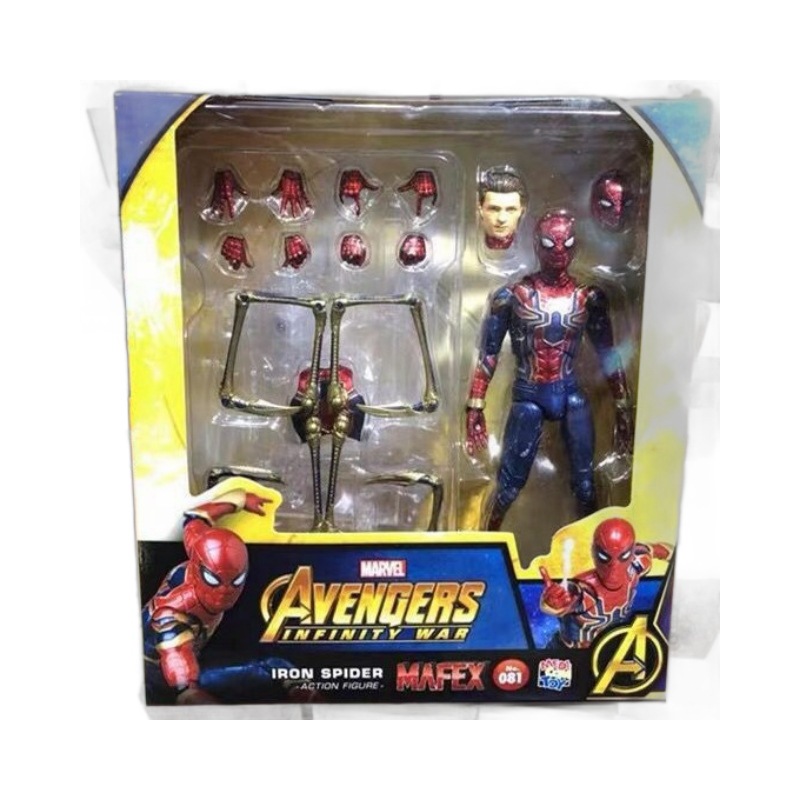Avengers MAF 081 acero Spider-Man móvil mano juguete muñeca decoración modelo