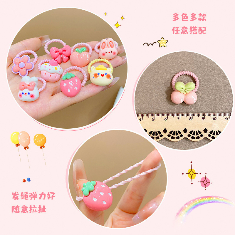 Banda de goma para niños, lazo para el cabello con pulgar para niña, accesorios para el cabello, cuerda para la cabeza para bebés, niña pequeña, sin dañar el cabello, gomas de goma, lindos sombreros