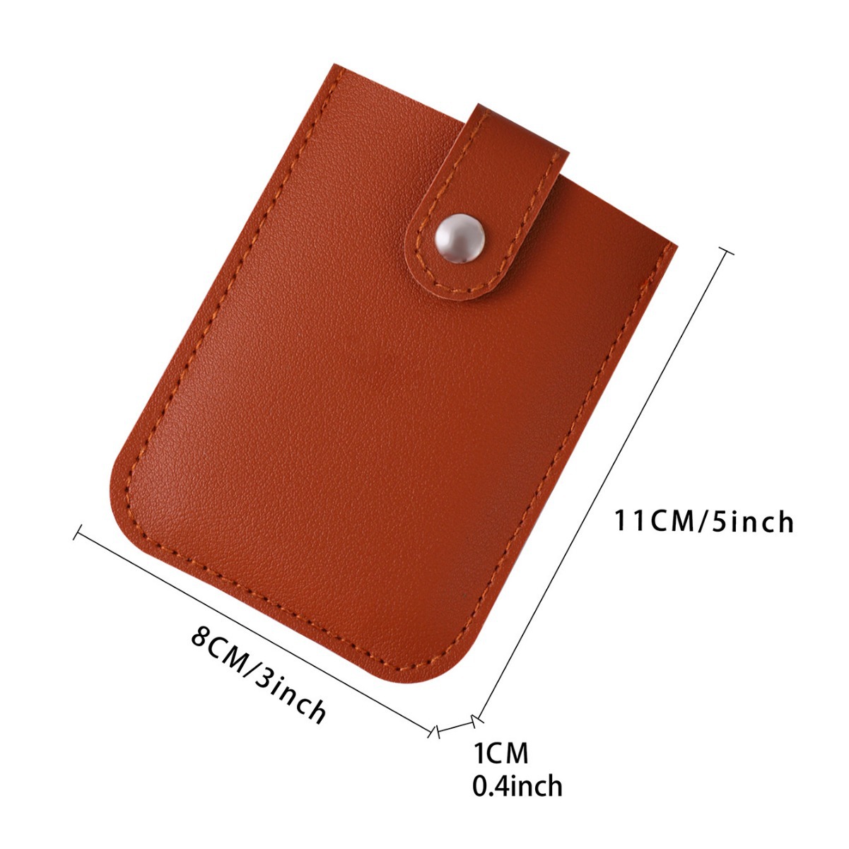 New in stock internet celebrity simple card holder men and women pull-out PU leather card holder ultra-thin card holder certificate holder multi-card position