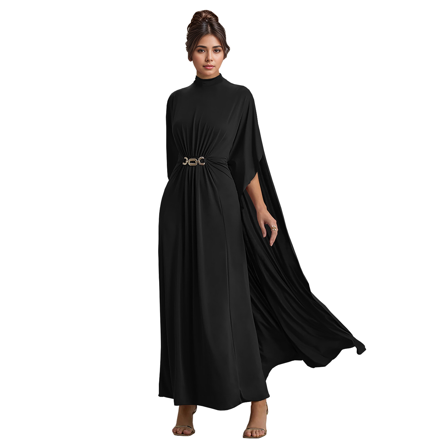 C7279 Aliexpress transfronterizo Amazon Europa y América moda moda de mujer temperamento alto vestido de fiesta image 7