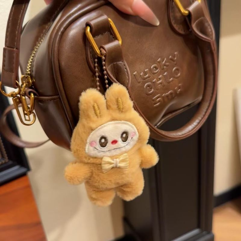 人気のラブブぬいぐるみ、多用途のトレンディな人形バッグペンダント、女の子のキーホルダー、漫画のペンダントギフト|undefined