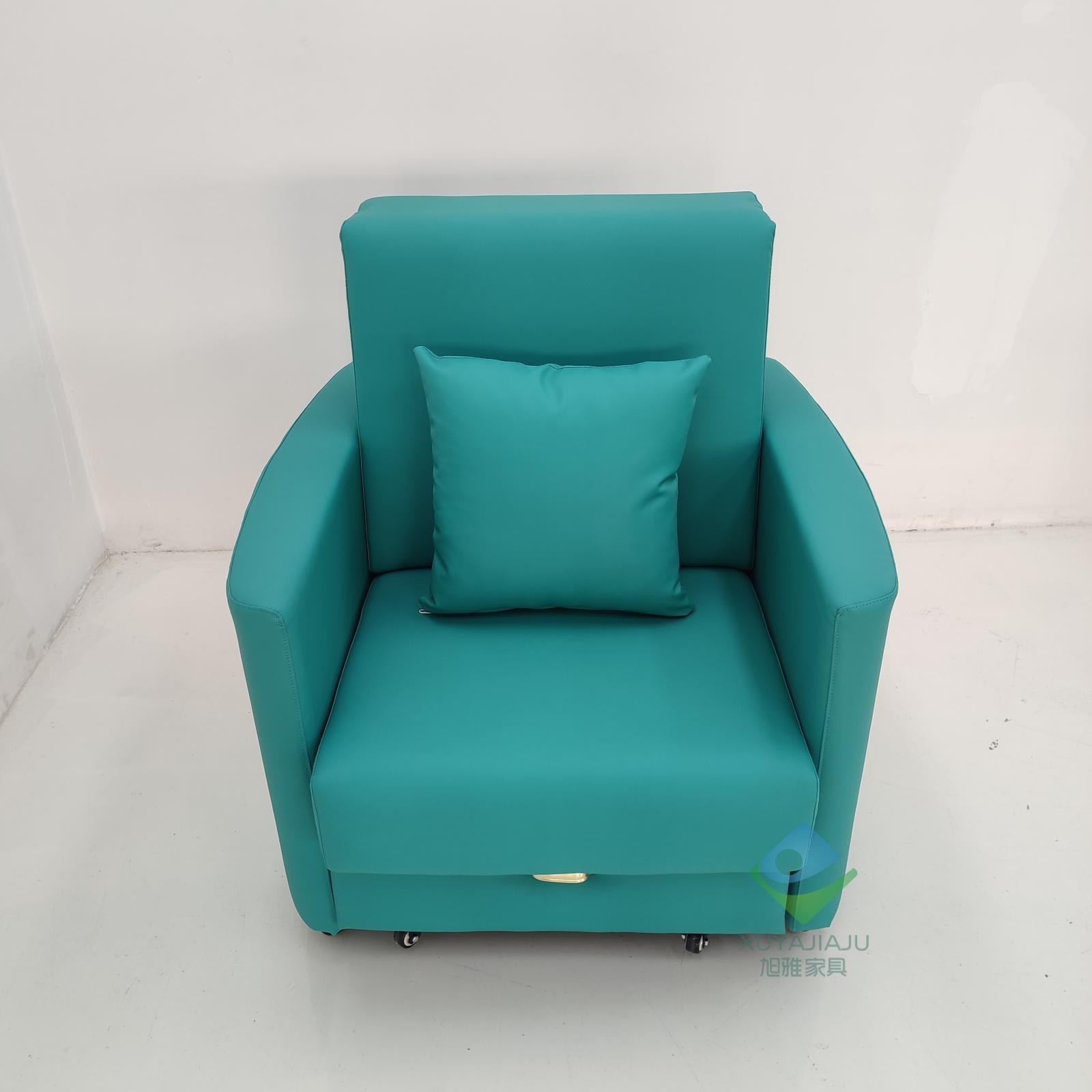 Sofá cama de una sola persona plegable de doble propósito sala de estar estudio sofá cama tecnología tela de cuero silla médica