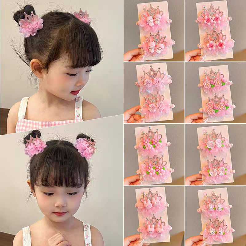 Niños Super Fairy Crown Flower Círculo del intestino delgado Banda de goma tocado niña rosa flor bebé cola de caballo cuerda de cabeza